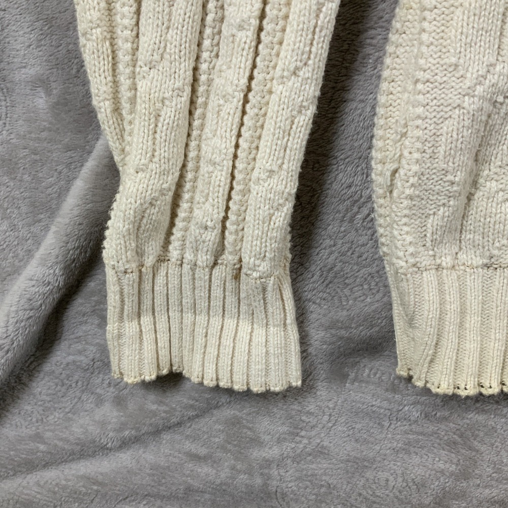 Vintage Nutmeg Mills Oklahoma Sooners Varsity‎ Cable Knit Sweater size Large VTG - Picture 6 of 9